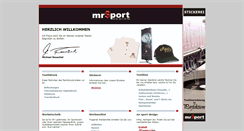 Desktop Screenshot of mr-sport.de